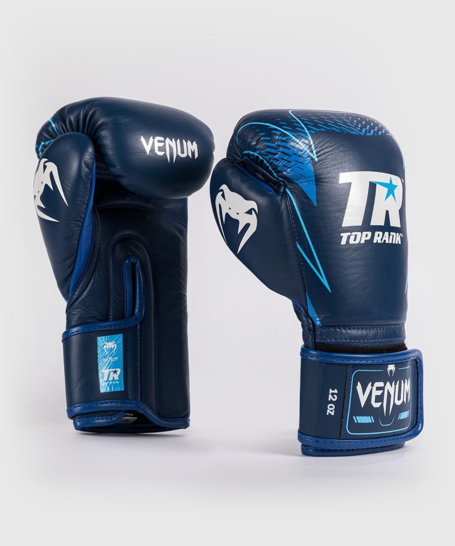 venum x top rank original hammer boxing gloves - navy blue