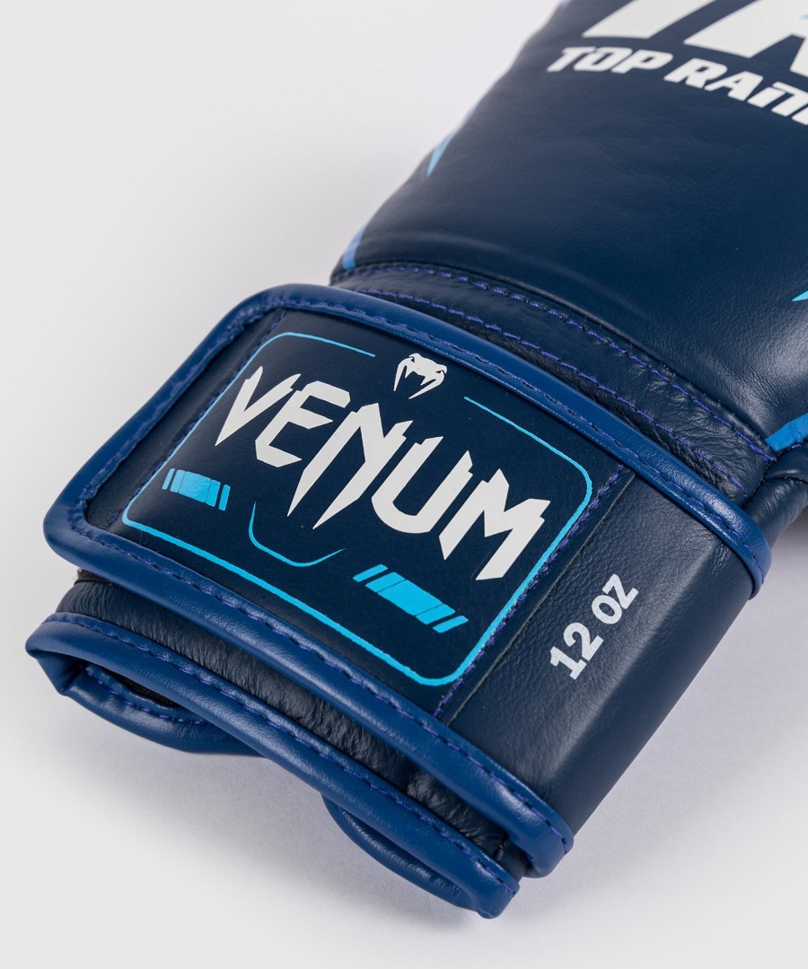 venum x top rank original hammer boxing gloves - navy blue