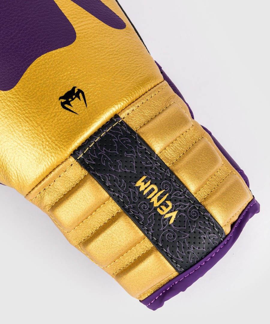 venum reverso boxing gloves - dark purple gold