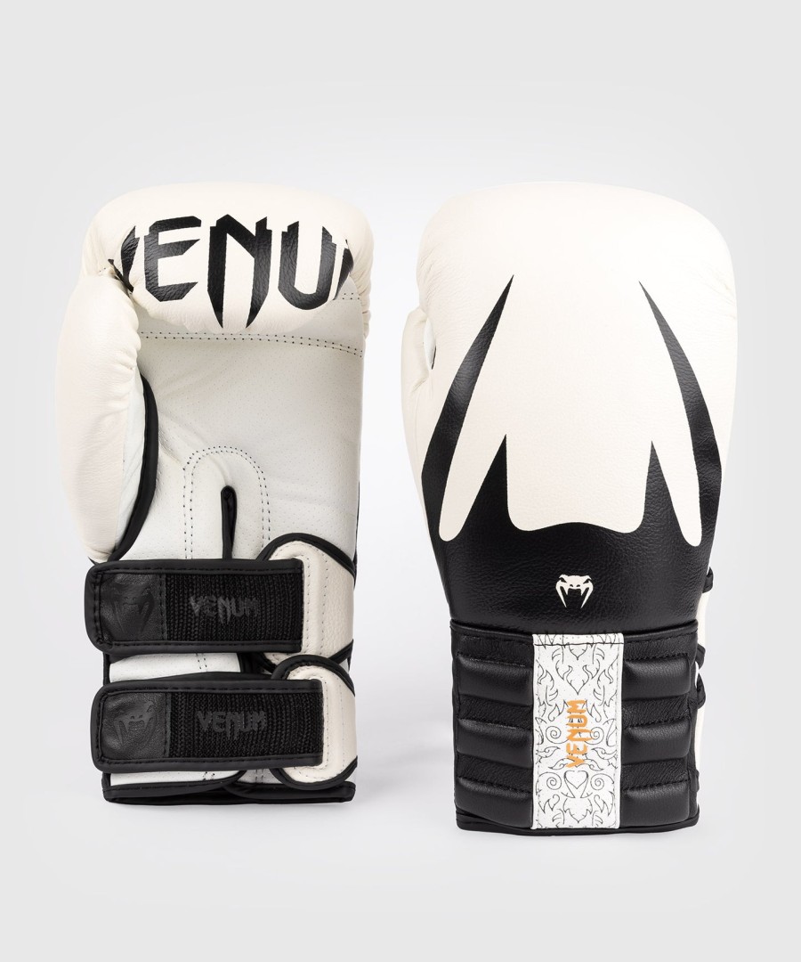 venum reverso boxing gloves - snow white black