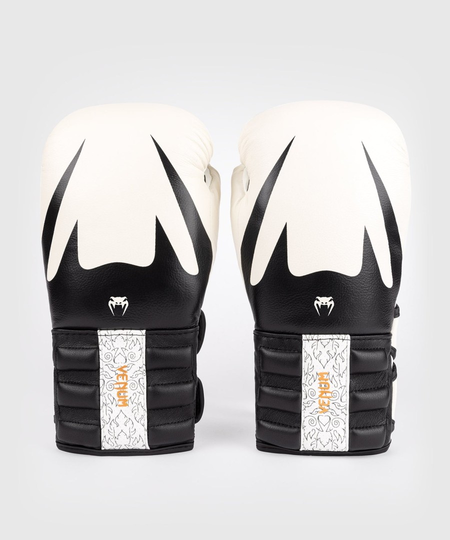 venum reverso boxing gloves - snow white black