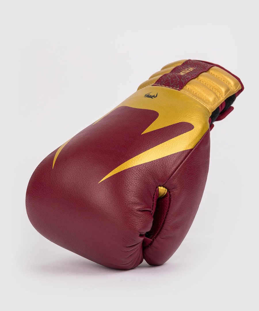 venum reverso boxing gloves - cherry red gold