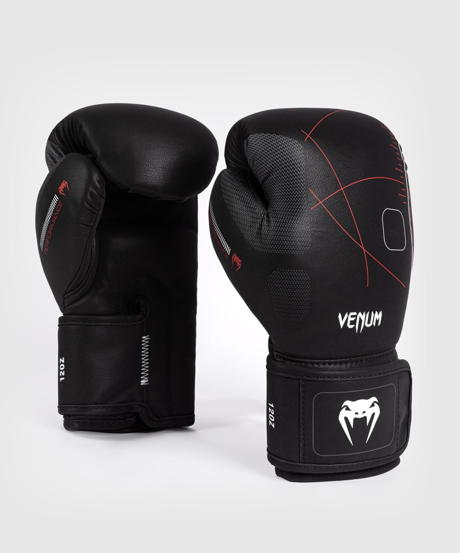 venum tactical xt boxing gloves - blackfire red
