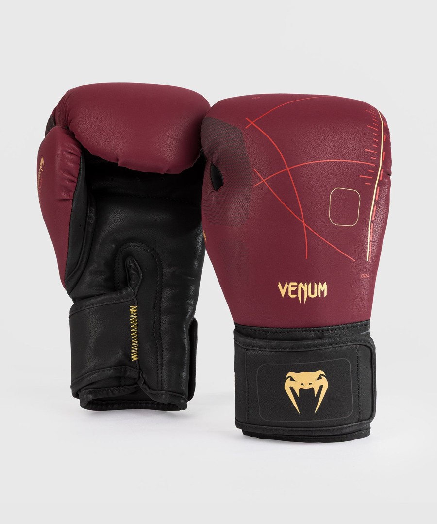venum tactical xt boxing gloves - blackburgundygold
