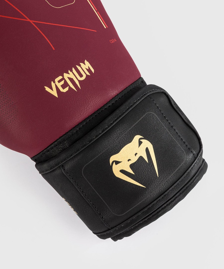 venum tactical xt boxing gloves - blackburgundygold