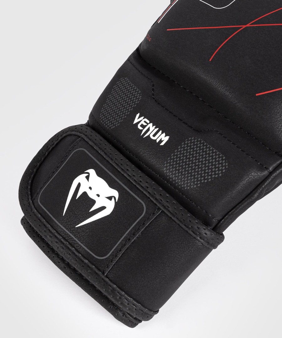 venum tactical xt sparring gloves - blackfire red