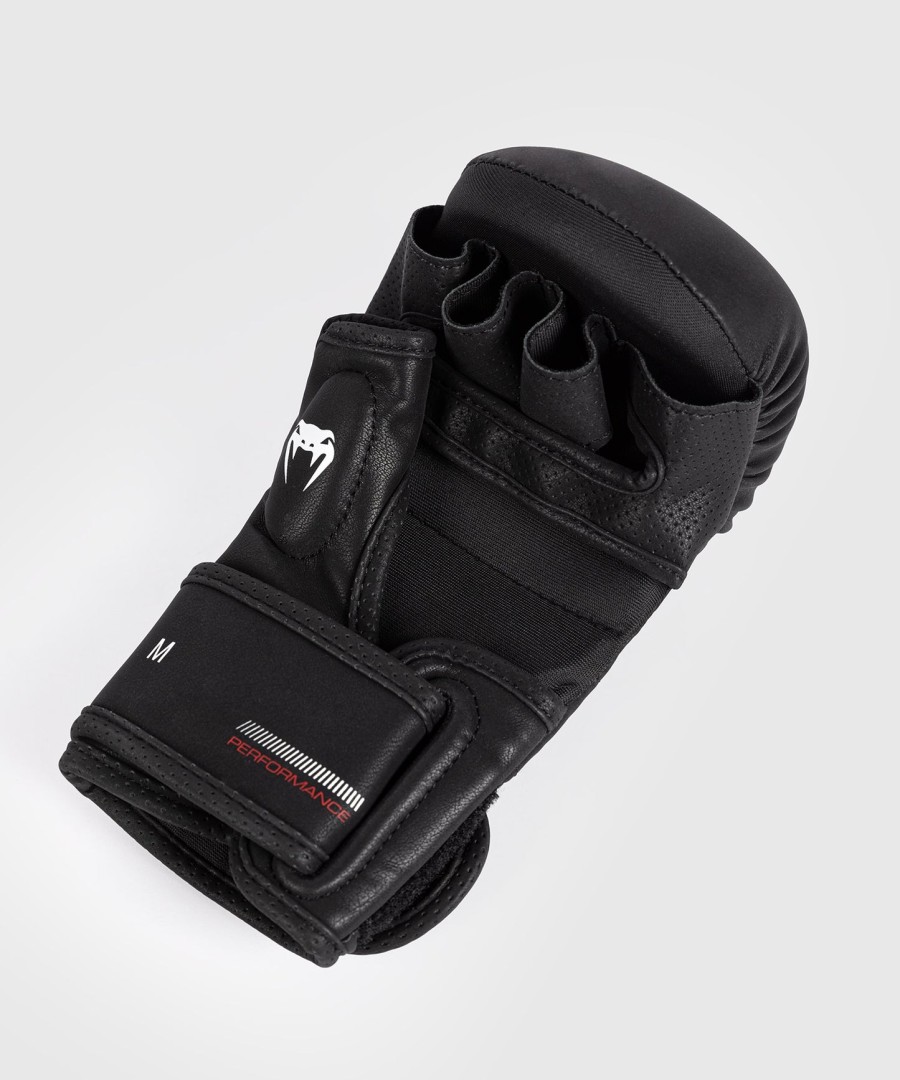 venum tactical xt sparring gloves - blackfire red