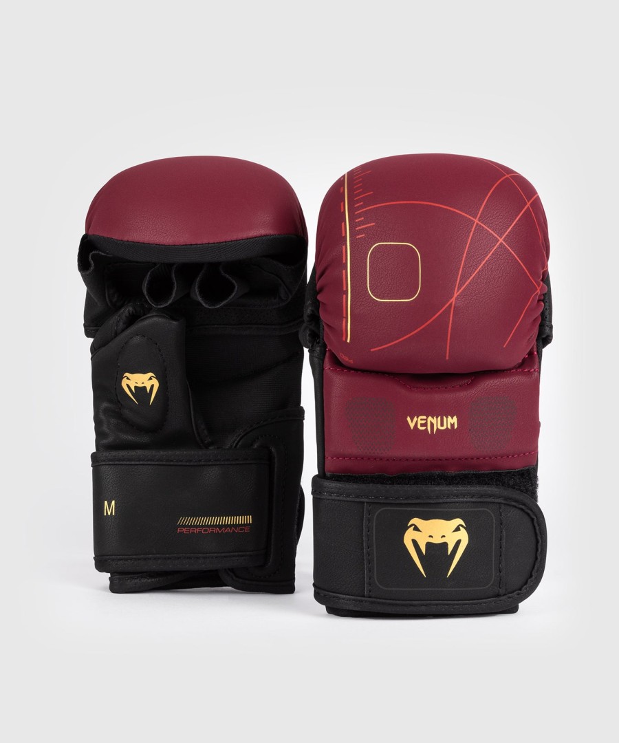 venum tactical xt sparring gloves - blackburgundygold