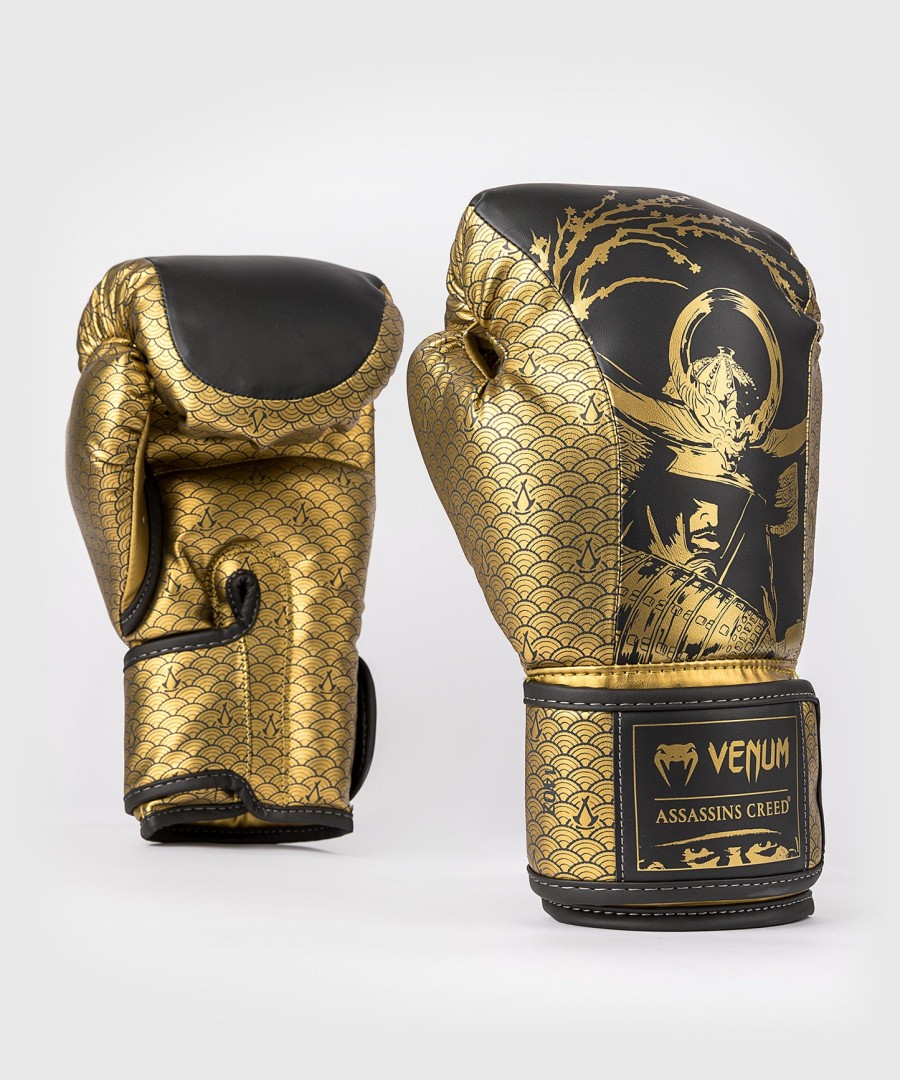 venum x assassin creed shadows boxing gloves - blackgold
