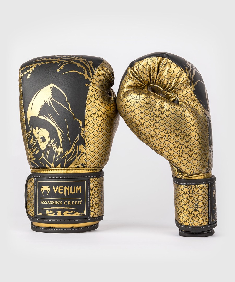 venum x assassin creed shadows boxing gloves - blackgold