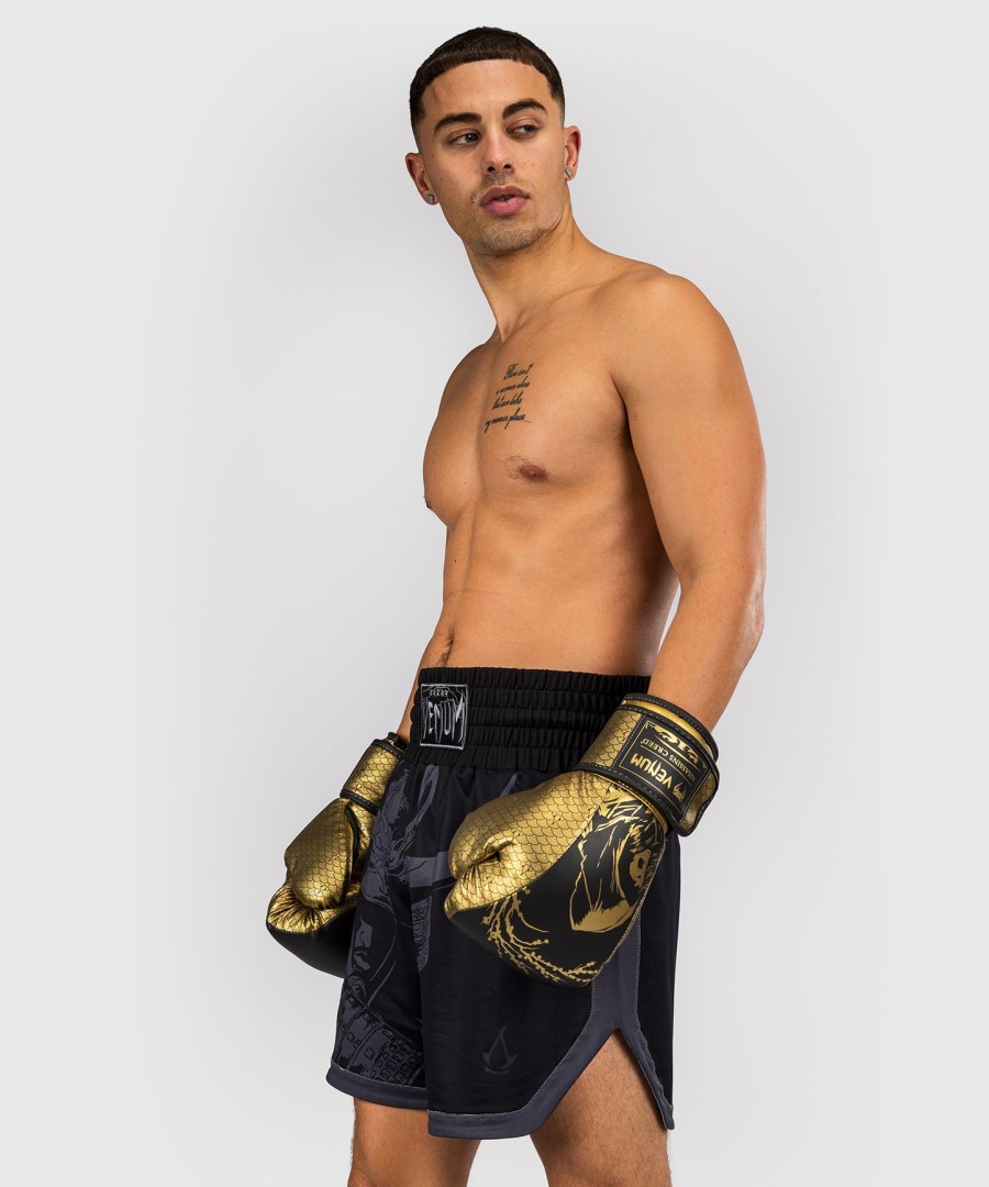venum x assassin creed shadows boxing gloves - blackgold