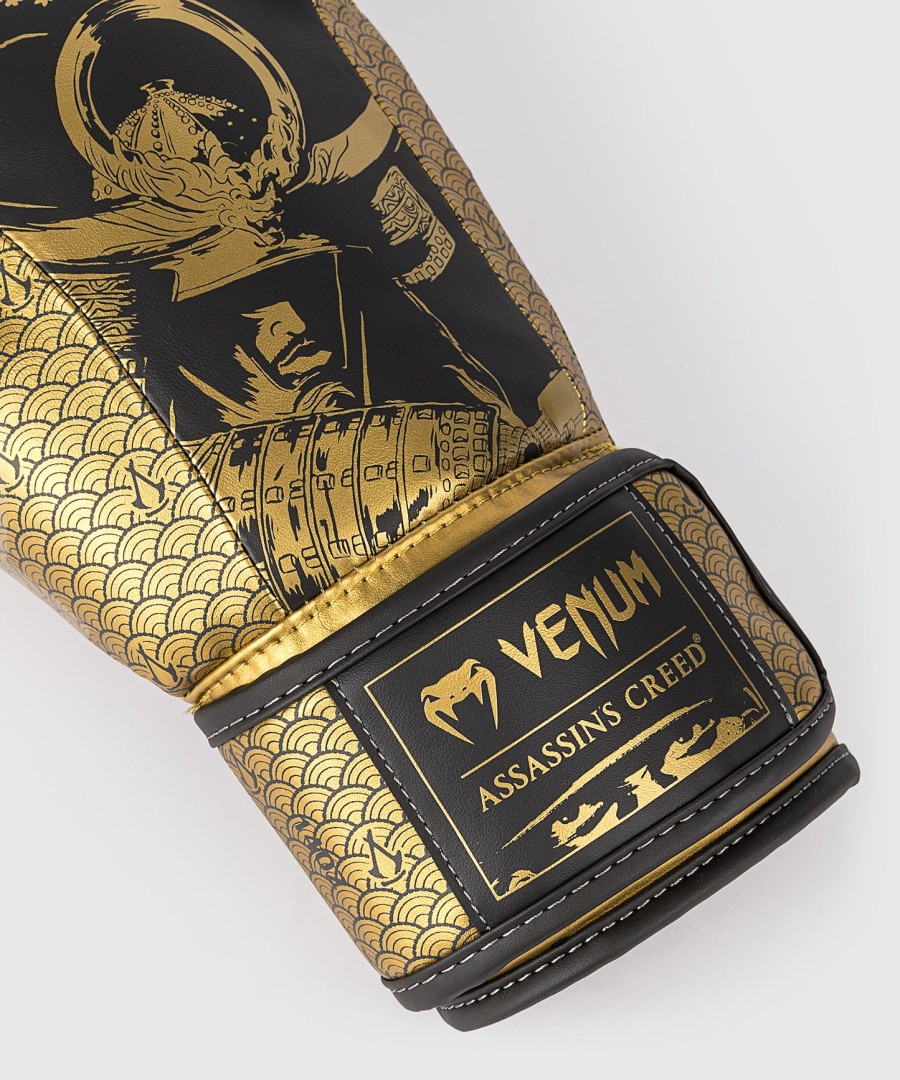 venum x assassin creed shadows boxing gloves - blackgold