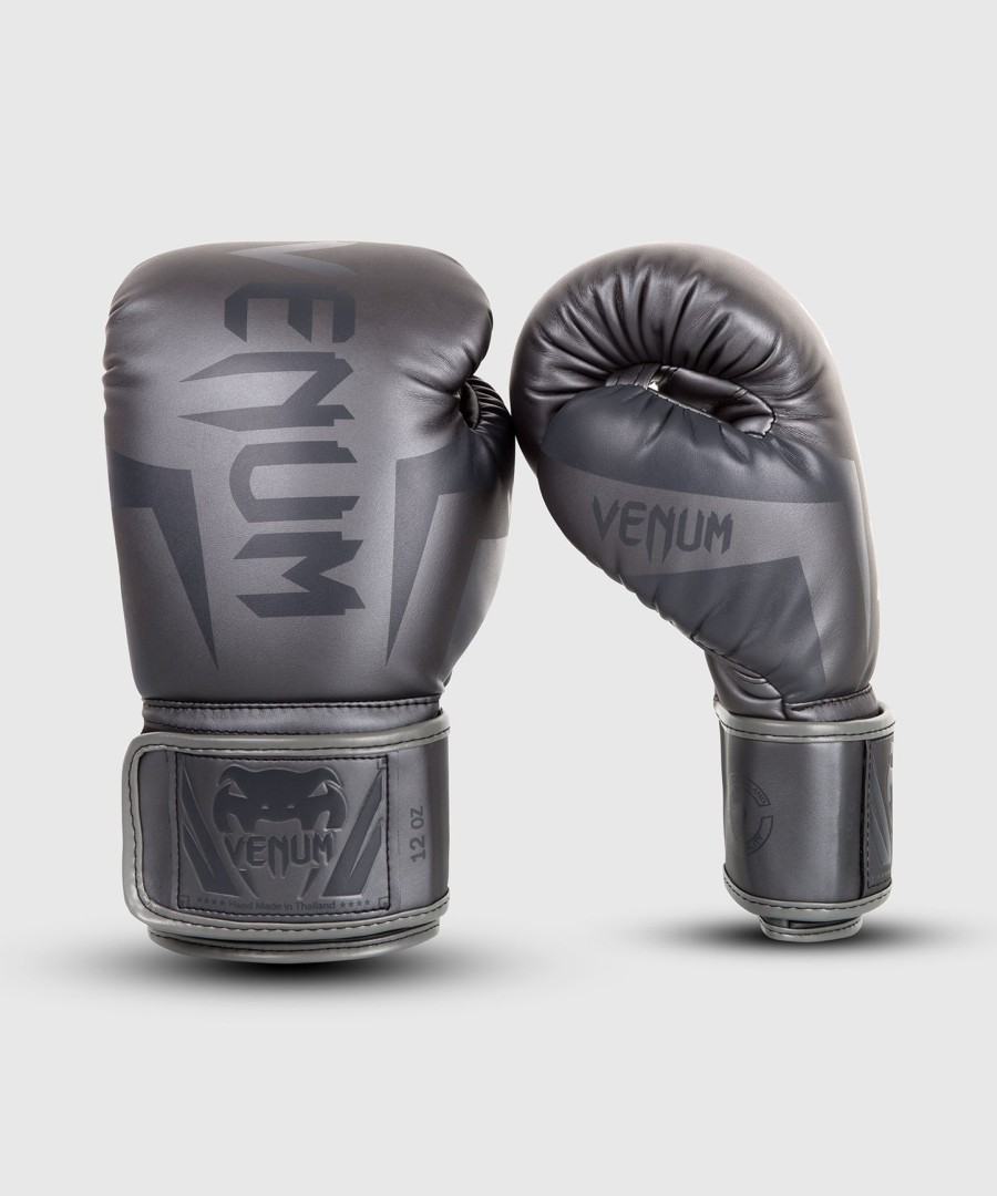 venum elite boxing gloves - greygrey