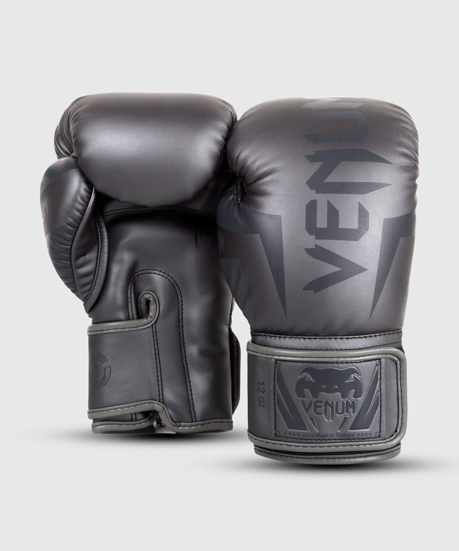 venum elite boxing gloves - greygrey