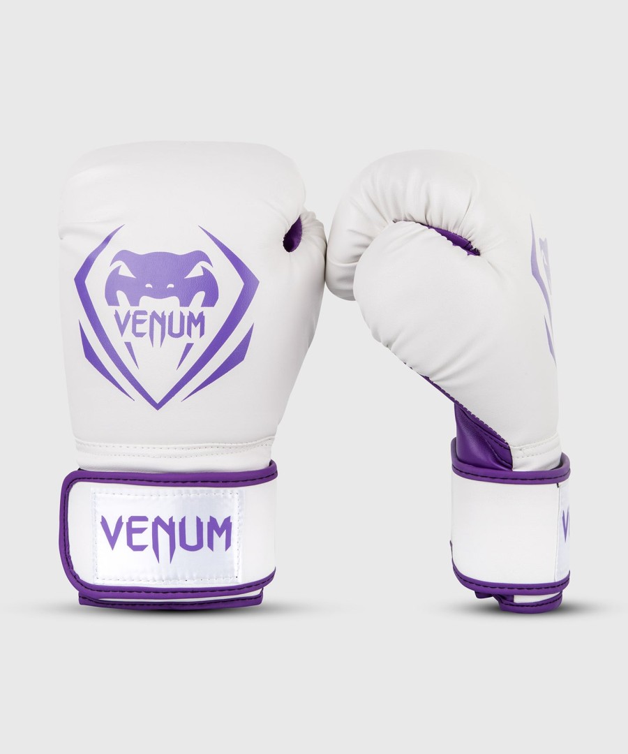 venum contender boxing gloves - whitepurple