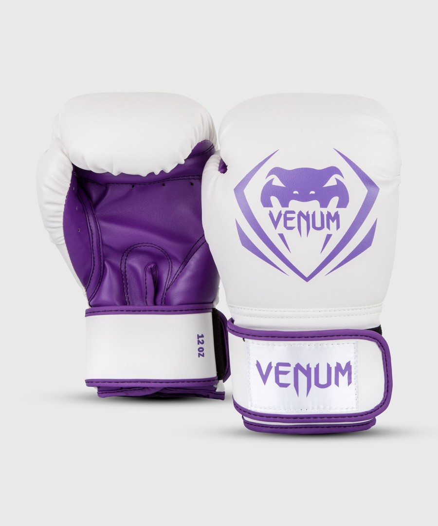 venum contender boxing gloves - whitepurple