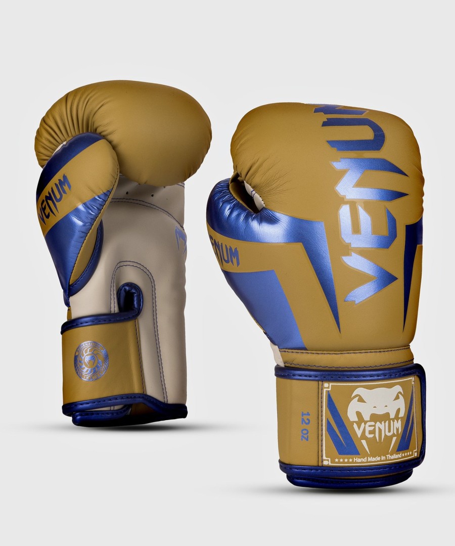 venum elite boxing gloves - camel - special edition