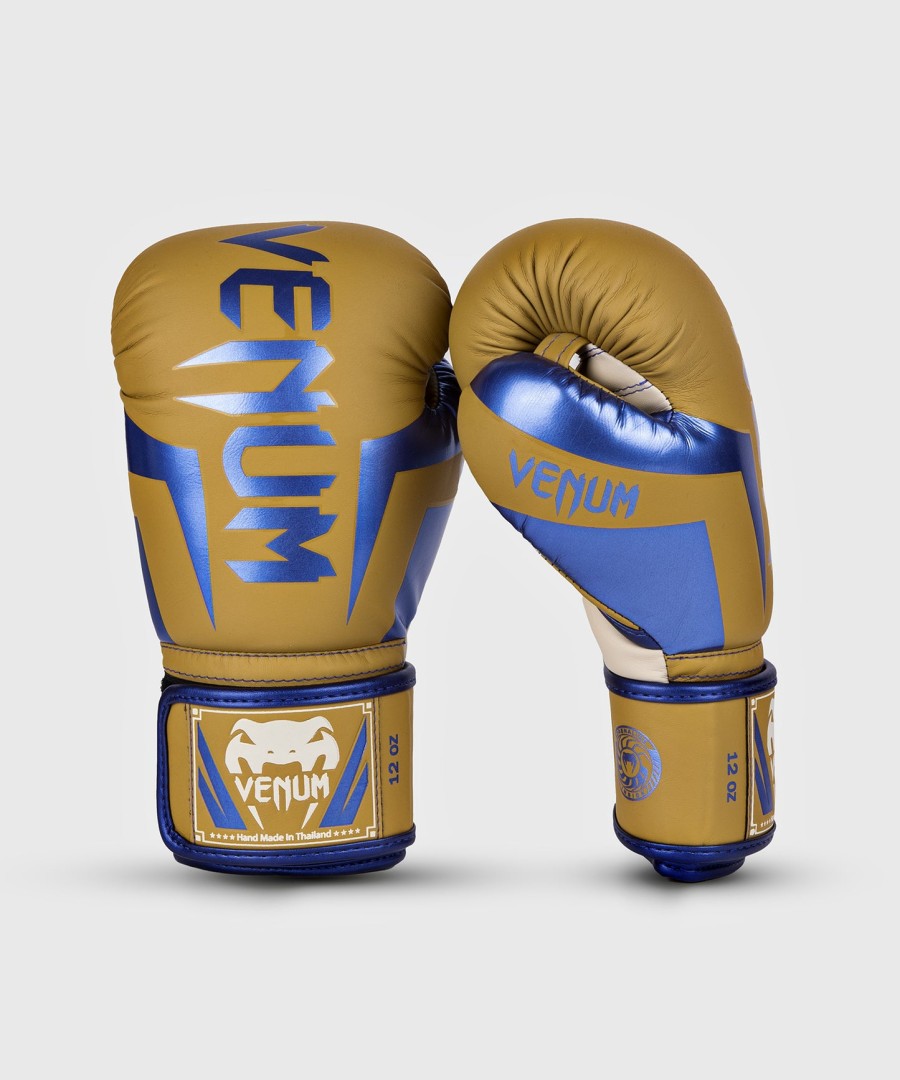 venum elite boxing gloves - camel - special edition