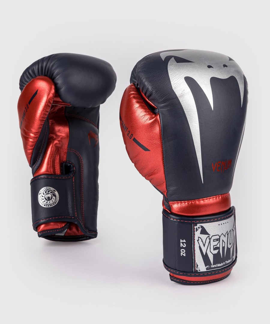 venum giant 3.0 boxing gloves - navy bluered - special edition