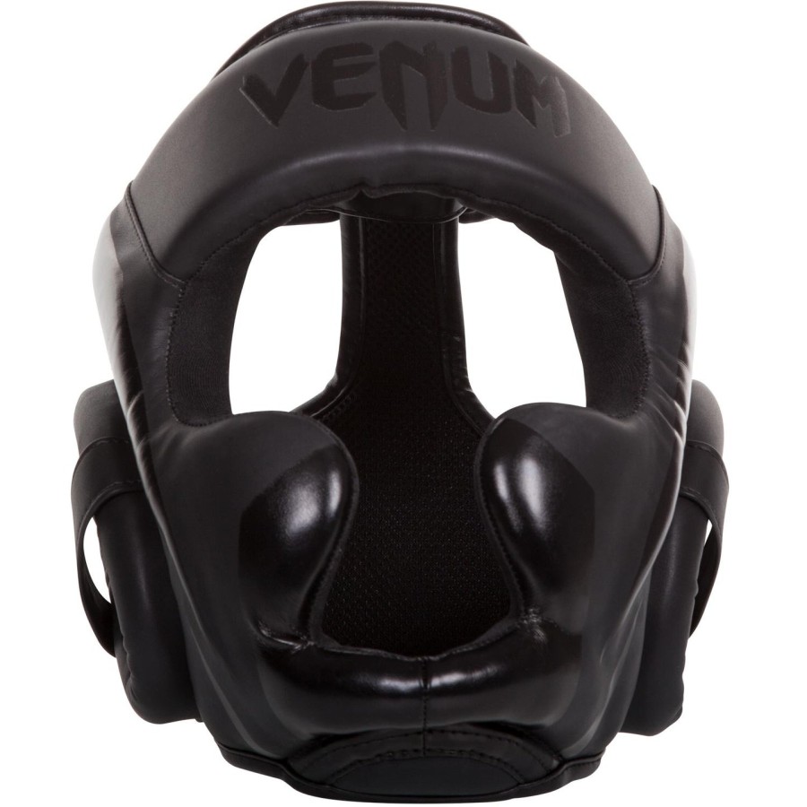 venum elite headgear - black