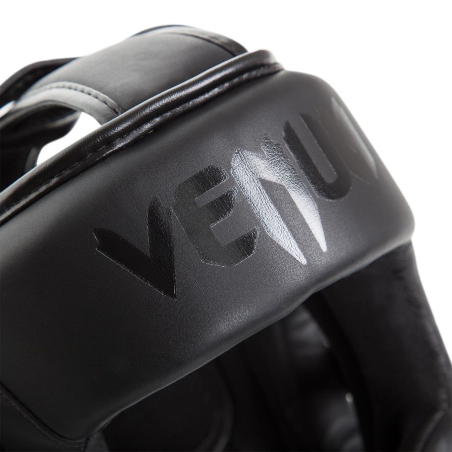 venum elite headgear - black