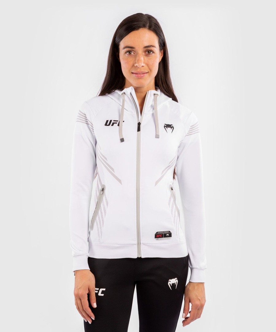 ufc venum authentic fight night women walkout hoodie - white