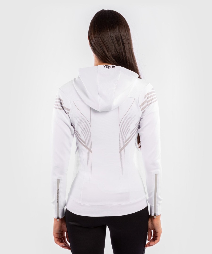 ufc venum authentic fight night women walkout hoodie - white