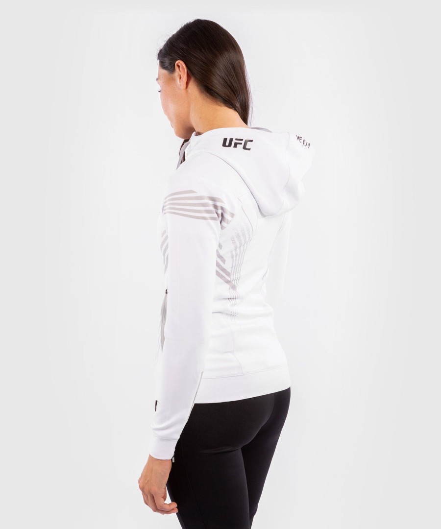 ufc venum authentic fight night women walkout hoodie - white