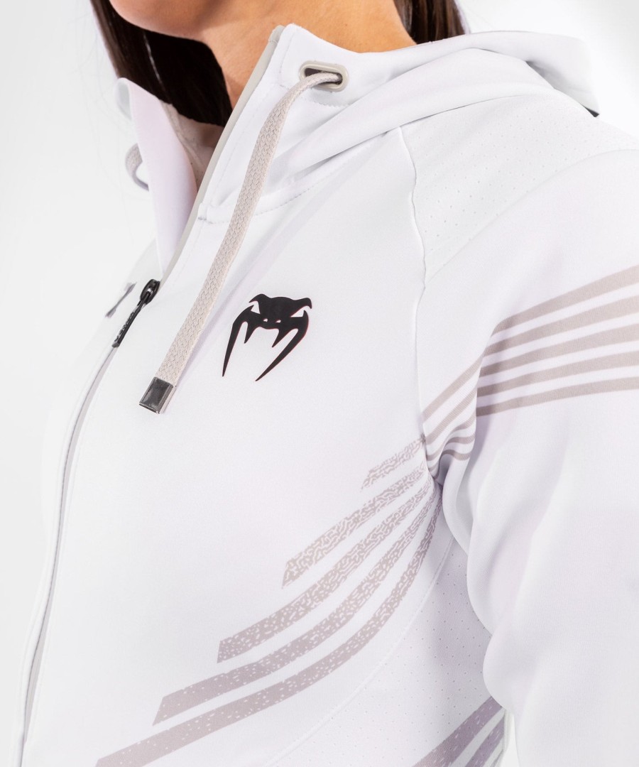 ufc venum authentic fight night women walkout hoodie - white