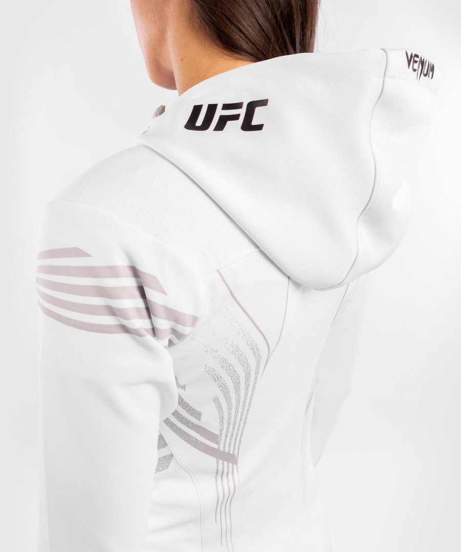 ufc venum authentic fight night women walkout hoodie - white
