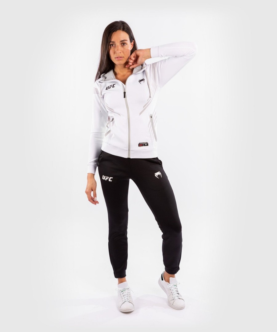 ufc venum authentic fight night women walkout hoodie - white