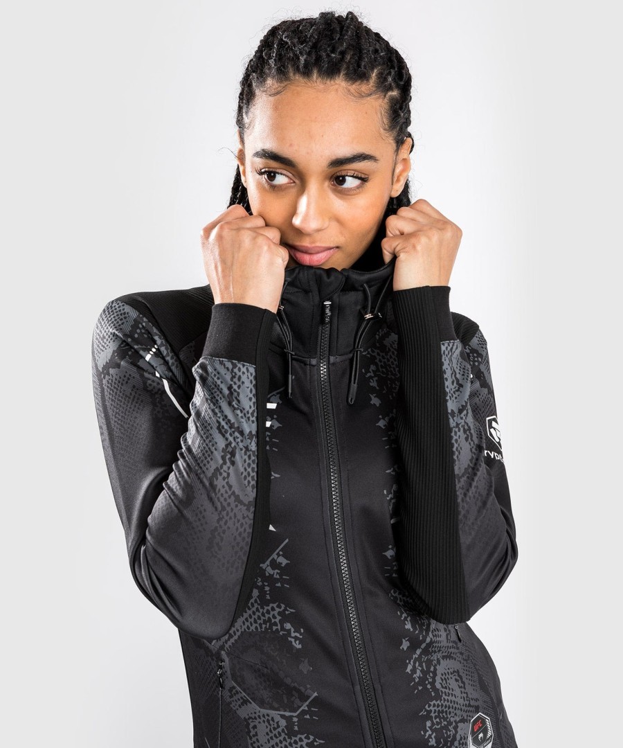 ufc adrenaline by venum authentic fight night women walkout hoodie - black