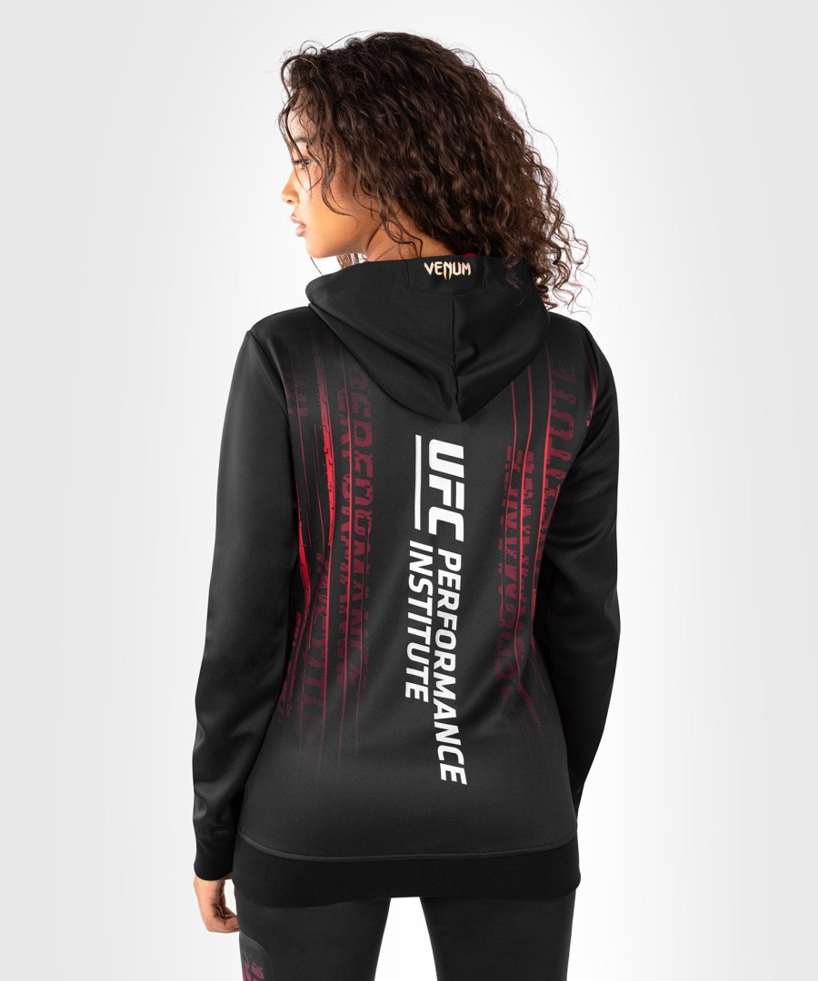 ufc venum performance institute 2.0 women zip hoodie - blackred