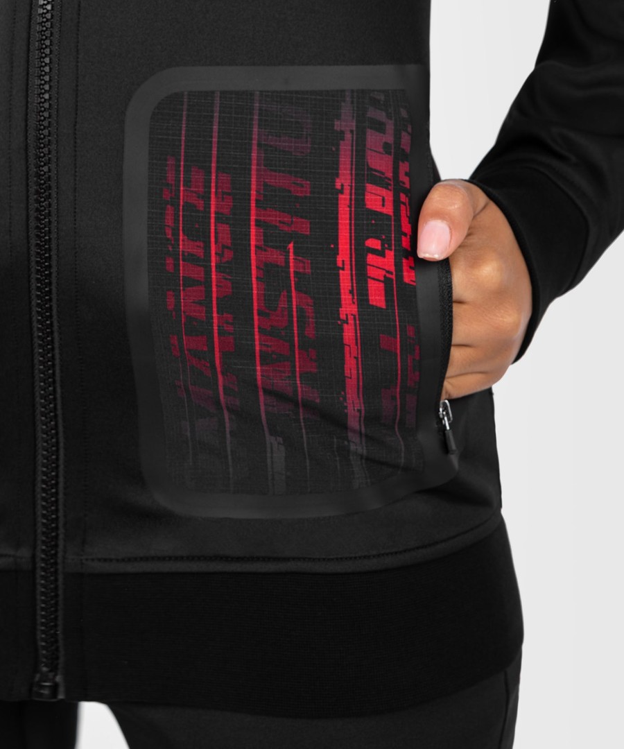 ufc venum performance institute 2.0 women zip hoodie - blackred
