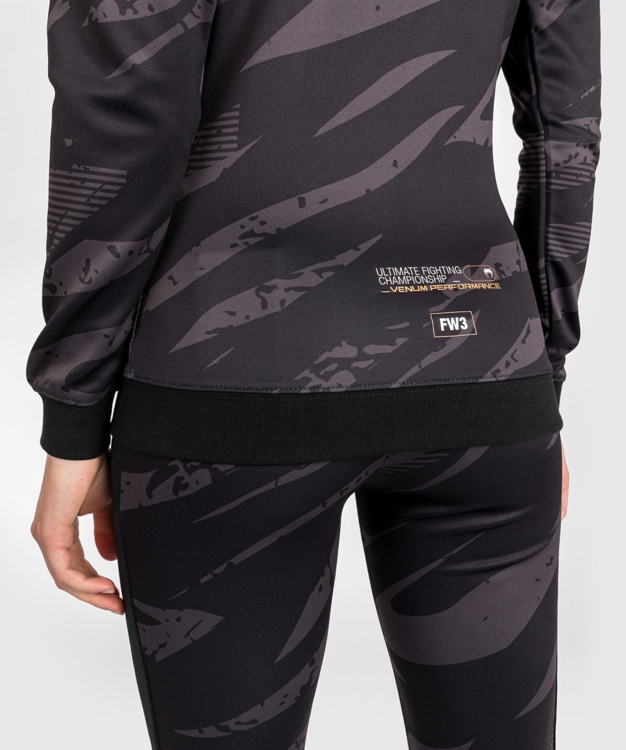 ufc adrenaline by venum fight week women zip hoodie - urban camo