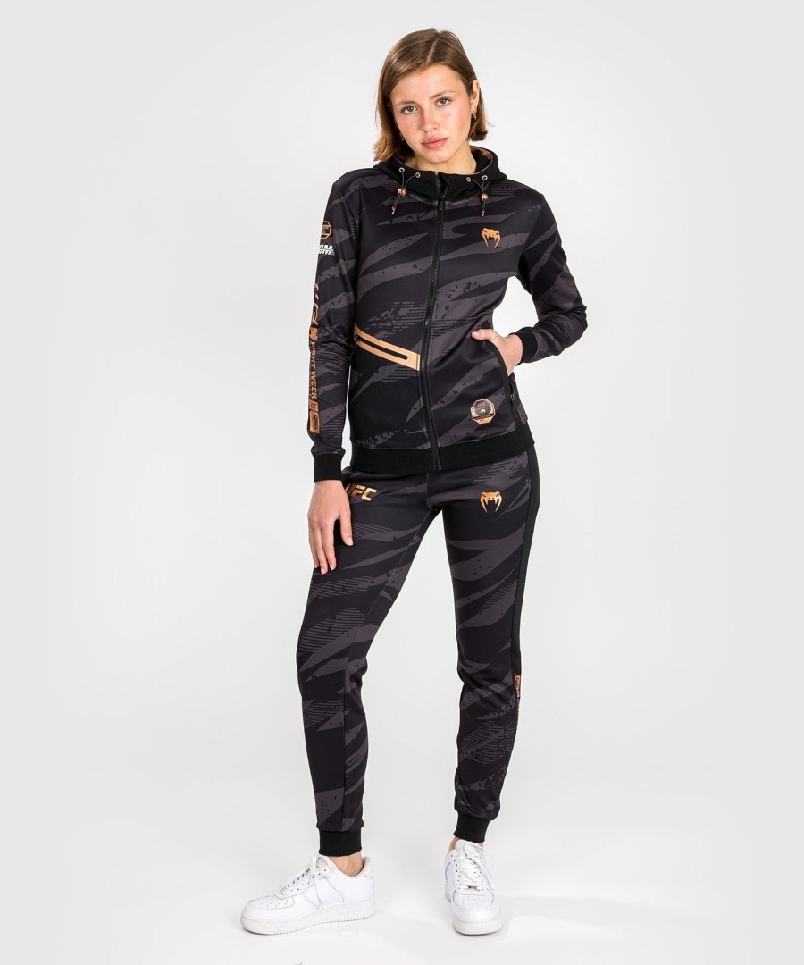 ufc adrenaline by venum fight week women zip hoodie - urban camo