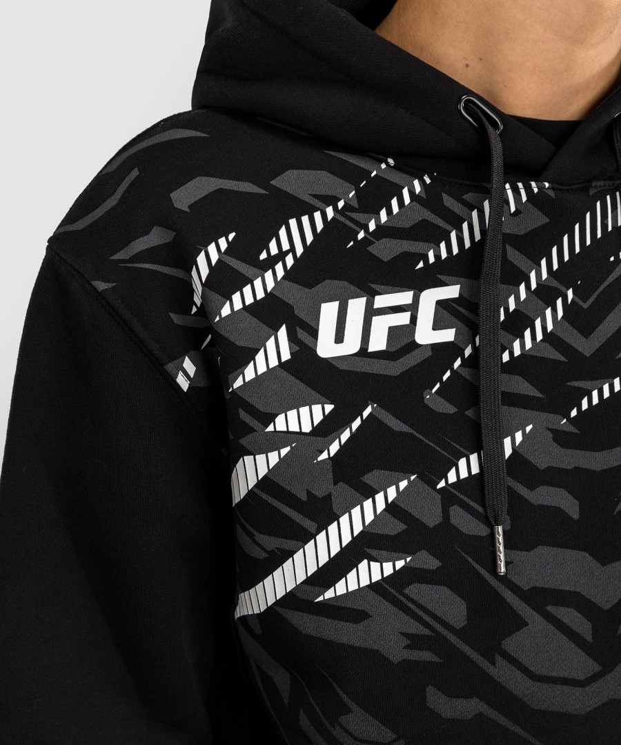ufc fusion by venum women replica pullover hoodie - black