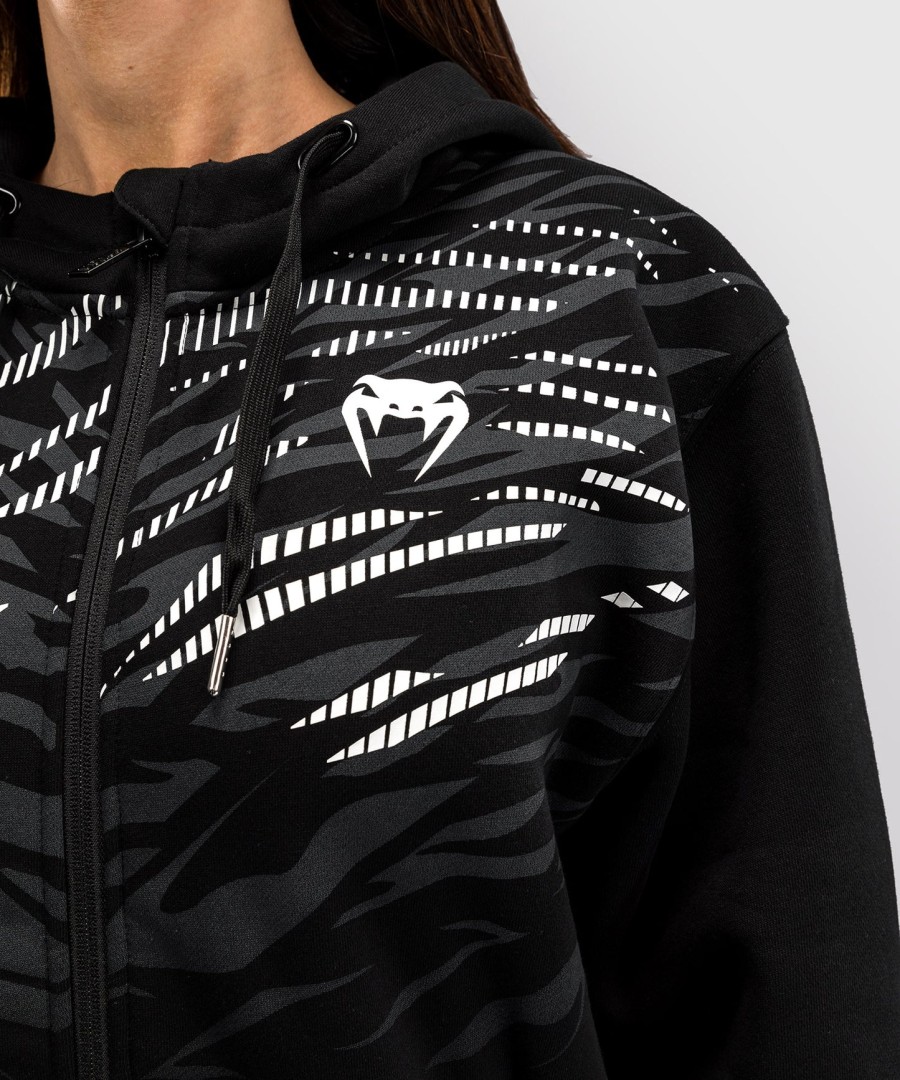ufc fusion by venum women replica zip hoodie - black