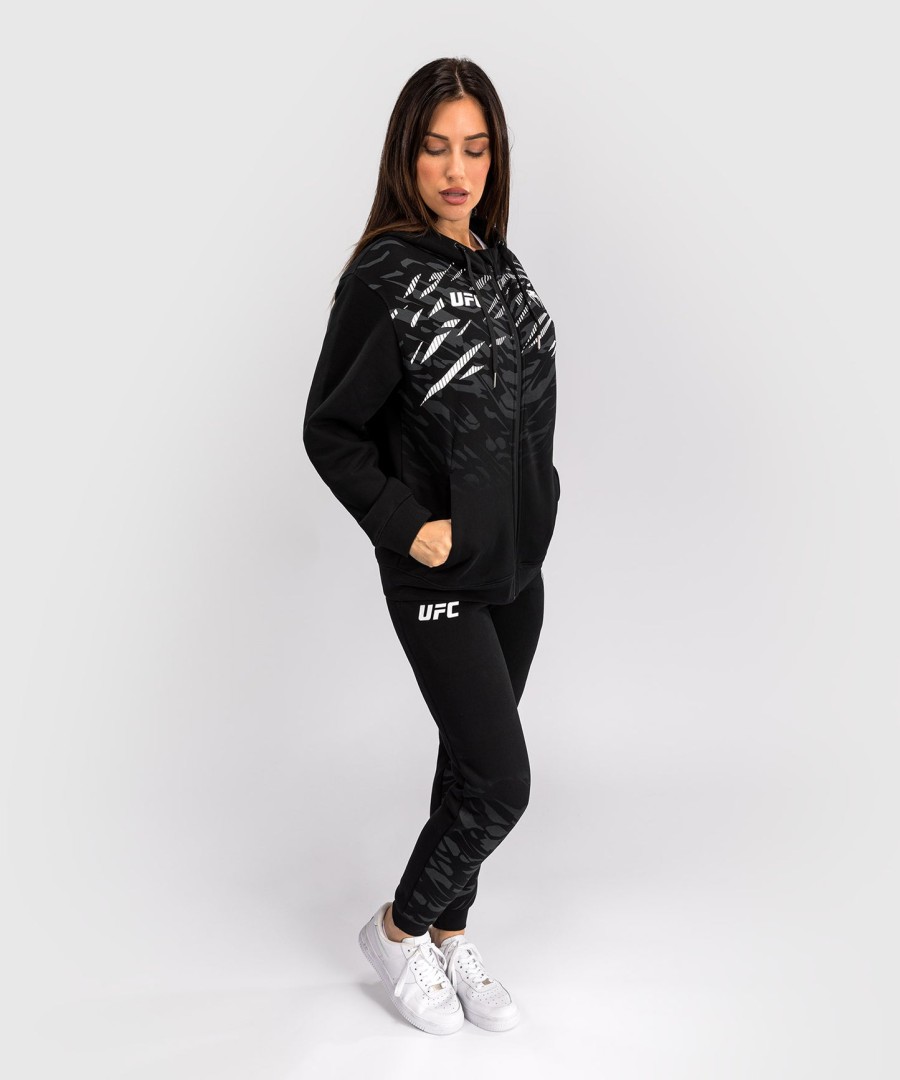 ufc fusion by venum women replica zip hoodie - black
