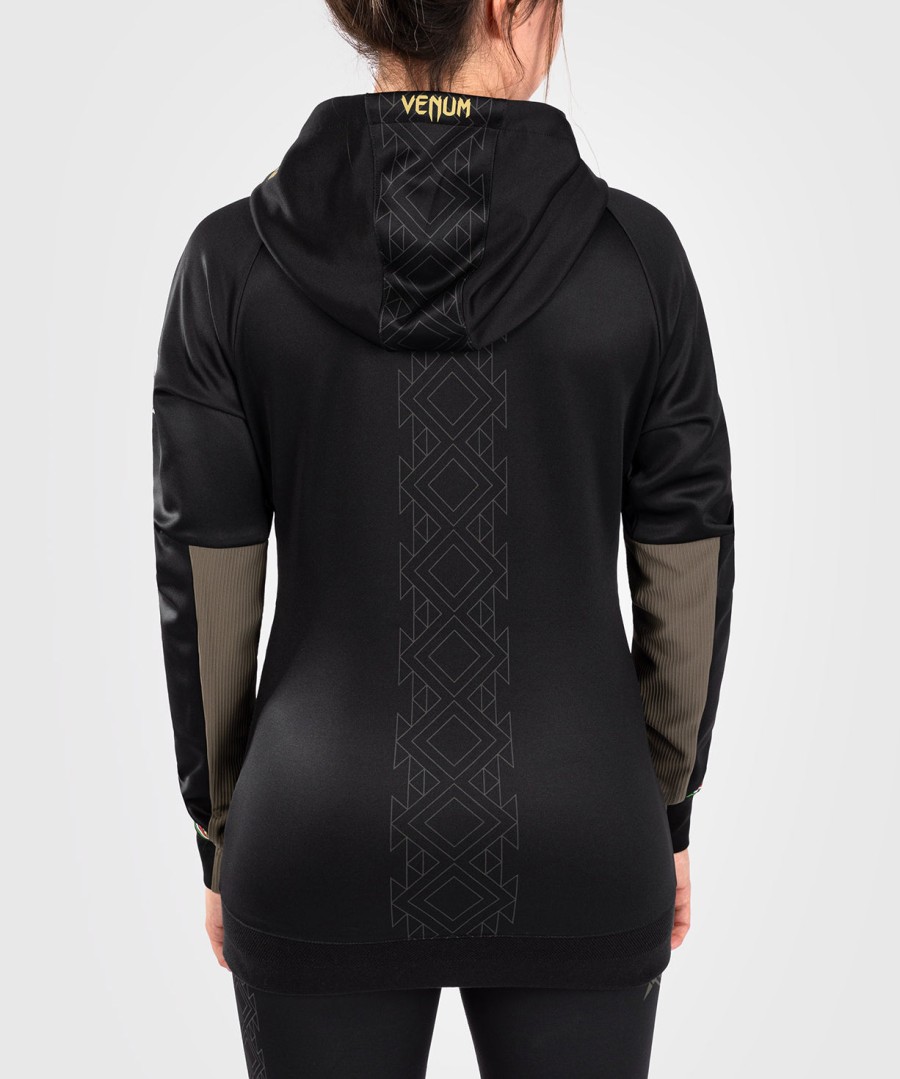 noche ufc by venum authentic fight night women walkout hoodie - black