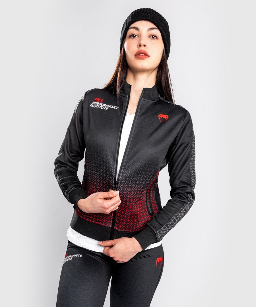 ufc venum performance institute track jacket - for women - blackred