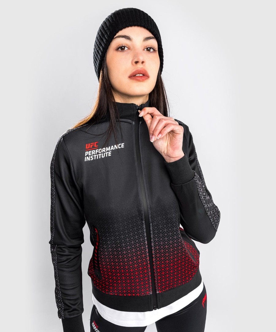 ufc venum performance institute track jacket - for women - blackred
