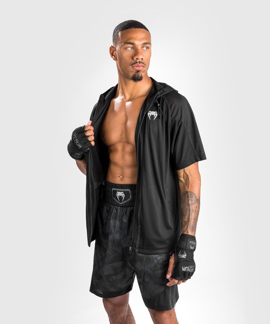 venum electron 3.0 dry tech jacket - short sleeves - black