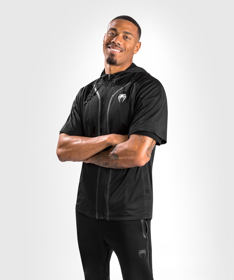 venum electron 3.0 dry tech jacket - short sleeves - black
