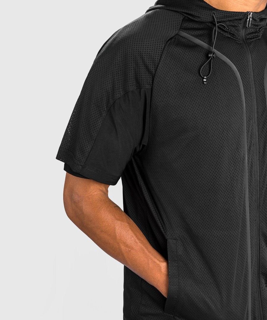 venum electron 3.0 dry tech jacket - short sleeves - black