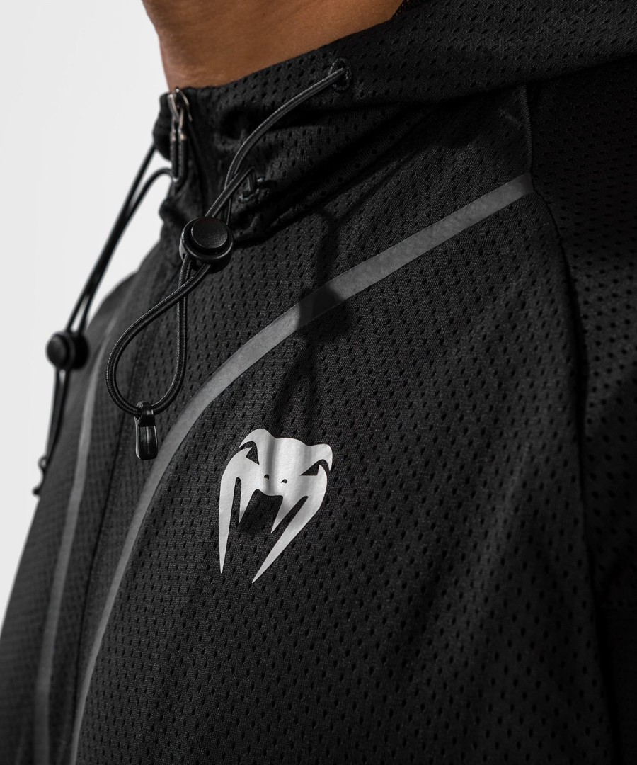 venum electron 3.0 dry tech jacket - short sleeves - black