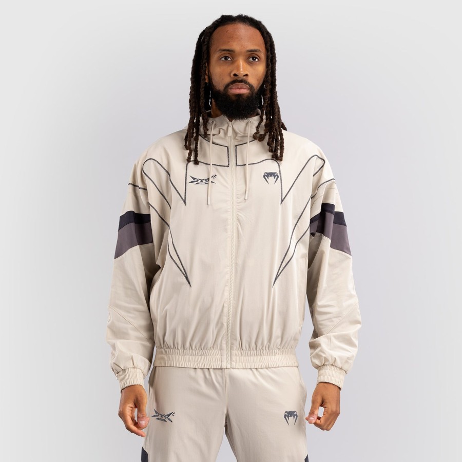 venum x dtr fight attack 90 tracksuit jacket - off-white