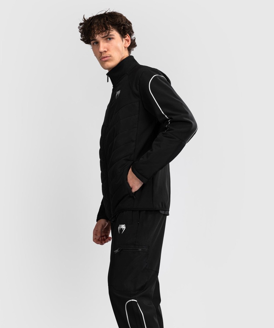 venum paddock softshell jacket long sleeves - black