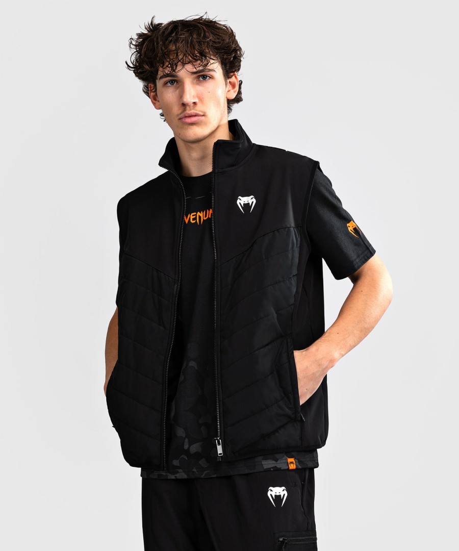 venum paddock softshell jacket short sleeves - black