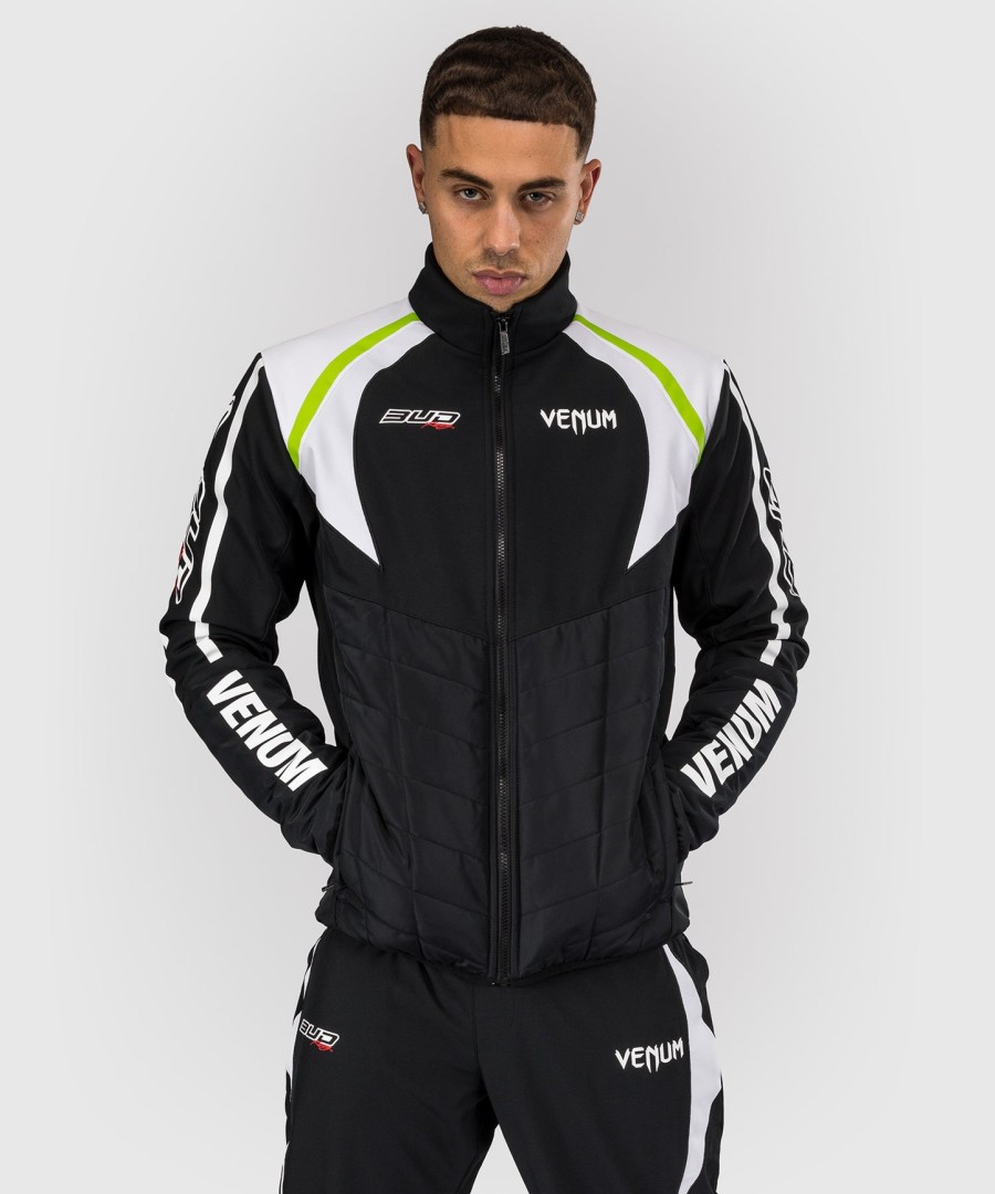 venum x bud racing men jacket - blackwhitelime green